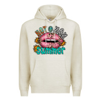 Oatmeal Heather hot mom summer Premium Hoodie - RacoonDesign