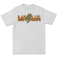 Dove Grey Mama christmas lightning bolt mother's day Premium Tee - HowdyJamesFarm