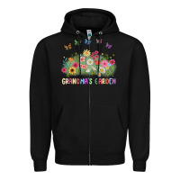 Black grandma garden birth month flower Zipper Hoodie - JahusDesignShop