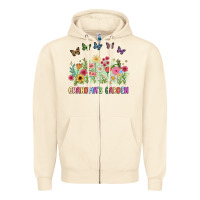Sandshell grandma garden birth month flower Zipper Hoodie - JahusDesignShop