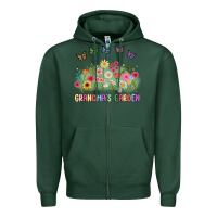 Sports Green grandma garden birth month flower Zipper Hoodie - JahusDesignShop