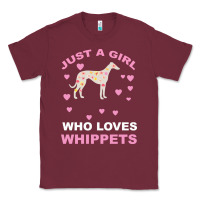 Burgundy Just A Girl Who Loves Whippets Classic Tee - Bettercallsaul