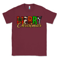 Burgundy merry christmas western Classic Tee - Jasminsmagicworld