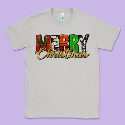 Merry Christmas Western Classic Tee Designed By Jasminsmagicworld