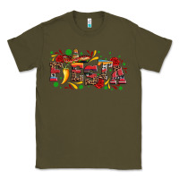 Army Green fieasta with sombrero rose and pepper Classic Tee - Artiststas