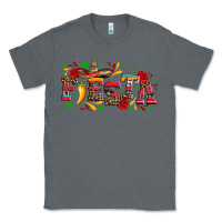 Charcoal Heather fieasta with sombrero rose and pepper Classic Tee - Artiststas