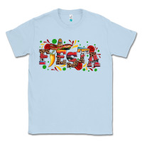 Dusty Blue fieasta with sombrero rose and pepper Classic Tee - Artiststas