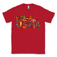 Red fieasta with sombrero rose and pepper Classic Tee - Artiststas