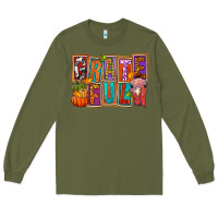 Army Green grateful thanksgiving Long Sleeve Tee - FaDigitalArtStudio