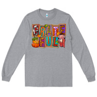 Heather Grey grateful thanksgiving Long Sleeve Tee - FaDigitalArtStudio