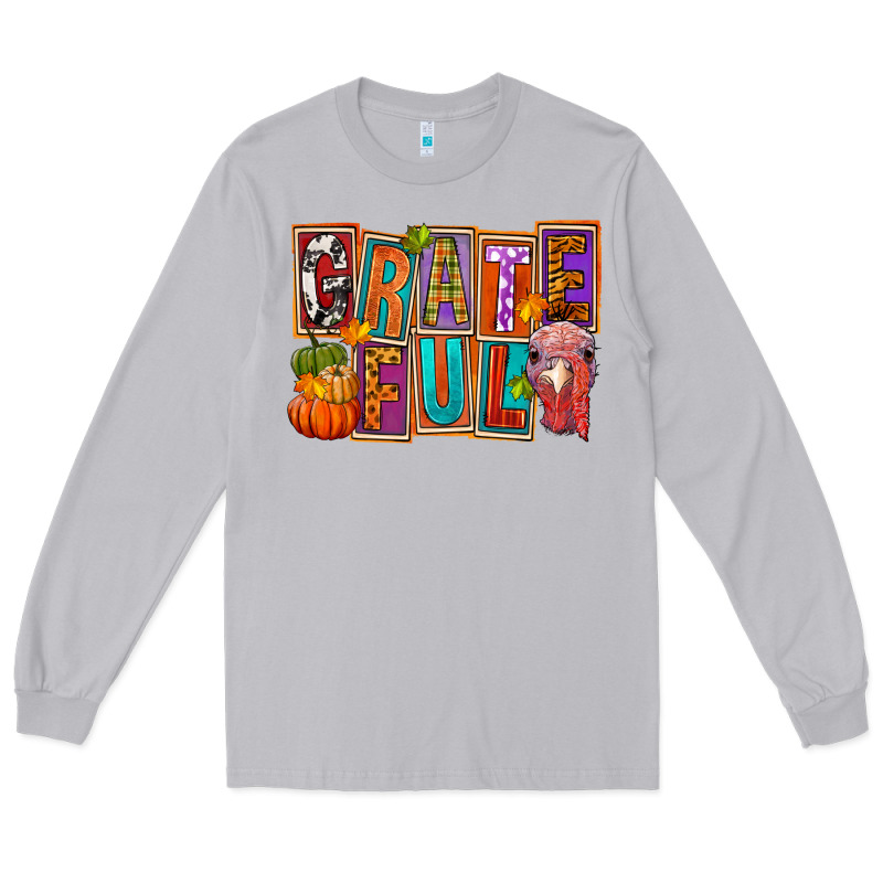 Grateful Thanksgiving Long Sleeve Tee by FaDigitalArtStudio | Teevron
