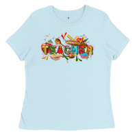 Baby Blue Cinco de mayo Teacher Ladies Tee - FaDigitalArtStudio