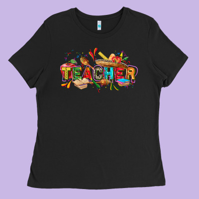 Cinco De Mayo Teacher Ladies Tee Designed By Fadigitalartstudio