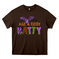 Chocolate Brown just a little batty Heavy Core Tee - CowGirlArtShop