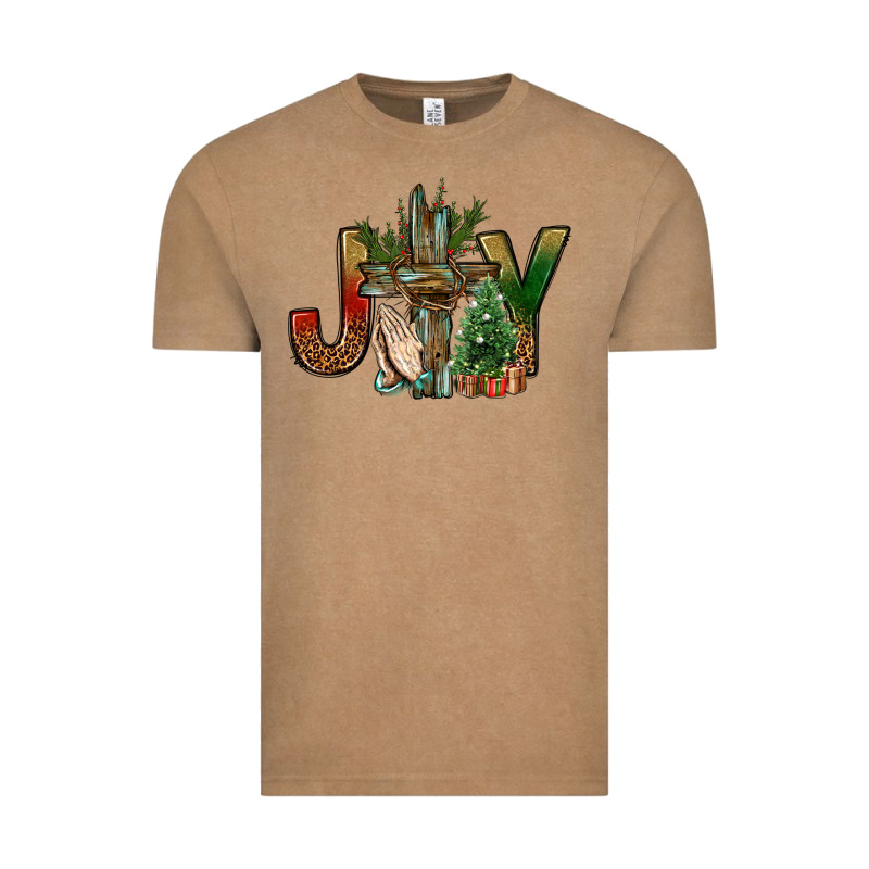 Joy Christmas With Cross Bbs Vintage Tee by BundleAndBundleShop | Teevron