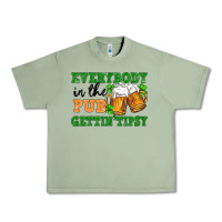 Oil Green everybody in the pub gettin tipsy Urban Heavy Tee - FaDigitalArtStudio
