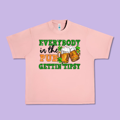 Everybody In The Pub Gettin Tipsy Urban Heavy Tee Designed By Fadigitalartstudio