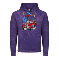 Cloud Purple 4th of july truck  1 Vintage Hoodie - BundleAndBundleShop