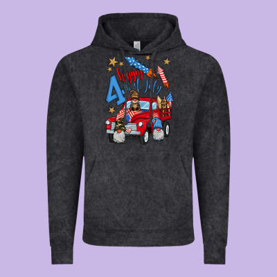 4th Of July Truck  1 Vintage Hoodie Designed By Bundleandbundleshop