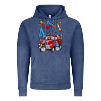 Vintage Denim 4th of july truck  1 Vintage Hoodie - BundleAndBundleShop