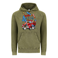 Vintage Olive 4th of july truck  1 Vintage Hoodie - BundleAndBundleShop