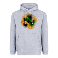 Heather Grey sunflower christmas patch Heavyweight Hoodie - JahusDesignShop