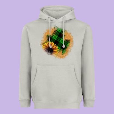 Sunflower Christmas Patch Heavyweight Hoodie Designed By Jahusdesignshop