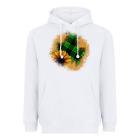 White sunflower christmas patch Heavyweight Hoodie - JahusDesignShop
