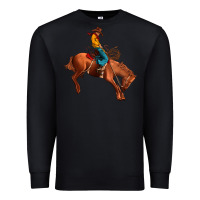 Black cowboy rodeo Premium Sweatshirt - JahusDesignShop