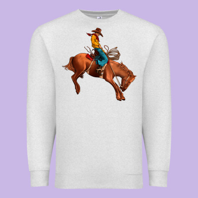 Cowboy Rodeo Premium Sweatshirt Designed By Jahusdesignshop