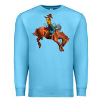 Ocean Blue cowboy rodeo Premium Sweatshirt - JahusDesignShop