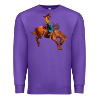 Purple cowboy rodeo Premium Sweatshirt - JahusDesignShop