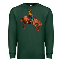 Sports Green cowboy rodeo Premium Sweatshirt - JahusDesignShop