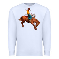 White cowboy rodeo Premium Sweatshirt - JahusDesignShop