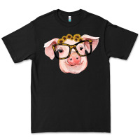 Black sunflowers with pig Premium Tee - RanaPortraitStore