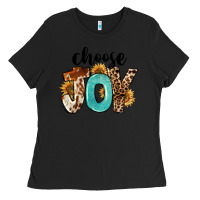 Black Western Choose Joy Ladies Tee - FaDigitalArtStudio