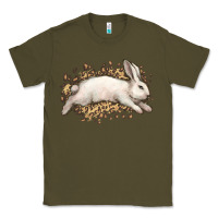 Army Green Bunny Rabbit leopard Easter Day Classic Tee - HowdyJamesFarm
