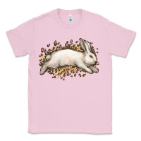 Bubblegum Pink Bunny Rabbit leopard Easter Day Classic Tee - HowdyJamesFarm