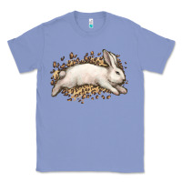 Colony Blue Bunny Rabbit leopard Easter Day Classic Tee - HowdyJamesFarm