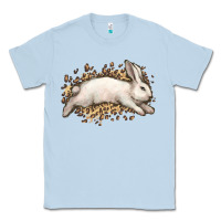 Dusty Blue Bunny Rabbit leopard Easter Day Classic Tee - HowdyJamesFarm