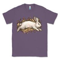 Lavender Bunny Rabbit leopard Easter Day Classic Tee - HowdyJamesFarm