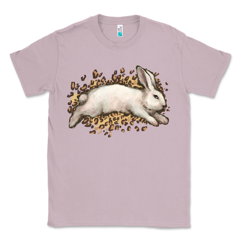 Bunny Rabbit Leopard Easter Day Classic Tee by HowdyJamesFarm | Teevron