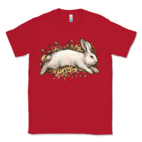 Red Bunny Rabbit leopard Easter Day Classic Tee - HowdyJamesFarm
