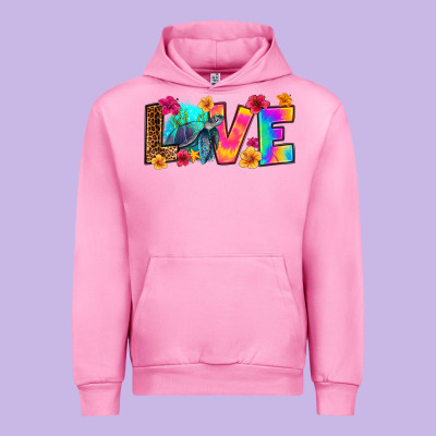 Turtle Love Urban Hoodie Designed By Ranaportraitstore