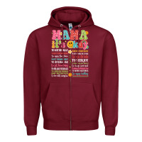 Burgundy mama its okay Zipper Hoodie - JahusDesignShop