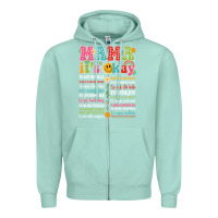 Seafoam mama its okay Zipper Hoodie - JahusDesignShop