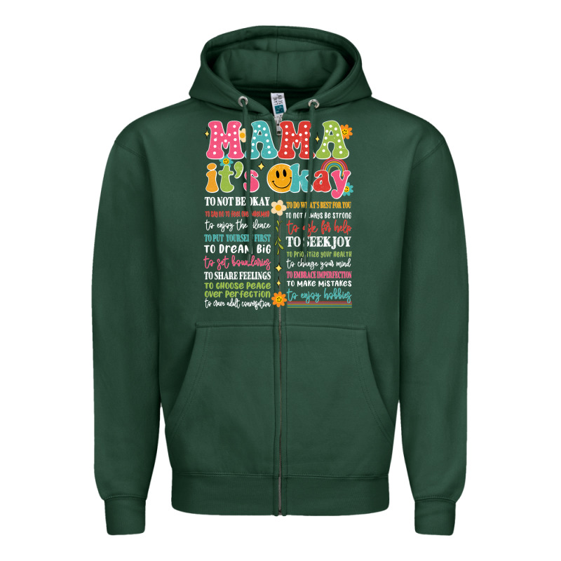 Mama Its Okay Zipper Hoodie by JahusDesignShop | Teevron