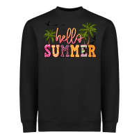 Black hello summer Heavyweight Sweatshirt - JahusDesignShop