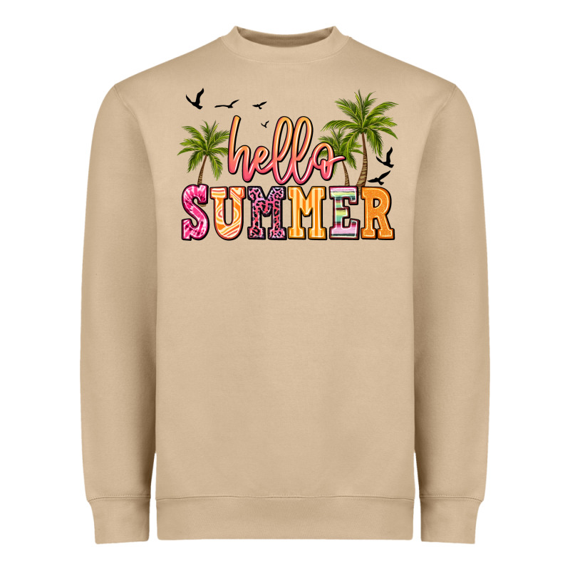Hello Summer Heavyweight Sweatshirt by JahusDesignShop | Teevron