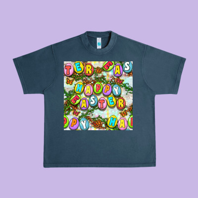 Happy Easter Seamless Pattern Urban Heavy Tee Designed By Bundleandbundleshop